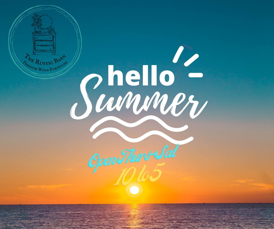 rusticbarninc's tweet photo. Hello Summer!  No better place to be than The Rustic Barn in Dothan, AL!  Stop and shop with us!  https://t.co/GVoVi32d0N #furniture #rustic #coastal #realwood https://t.co/7OxSzvvckx