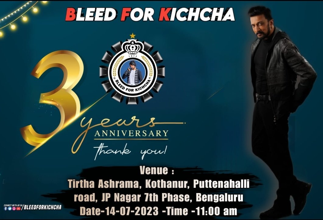 BFK_Pavagada's tweet photo. #BleedForKichcha 3rd Year Anniversary Celebration at Tirta Ashrama Puttenahalli  Bangalure 

@KicchaSudeep @BleedForKichcha #Kichcha46  #KicchaSudeep #Kiccha46Teaser https://t.co/lMspV6D4Ln