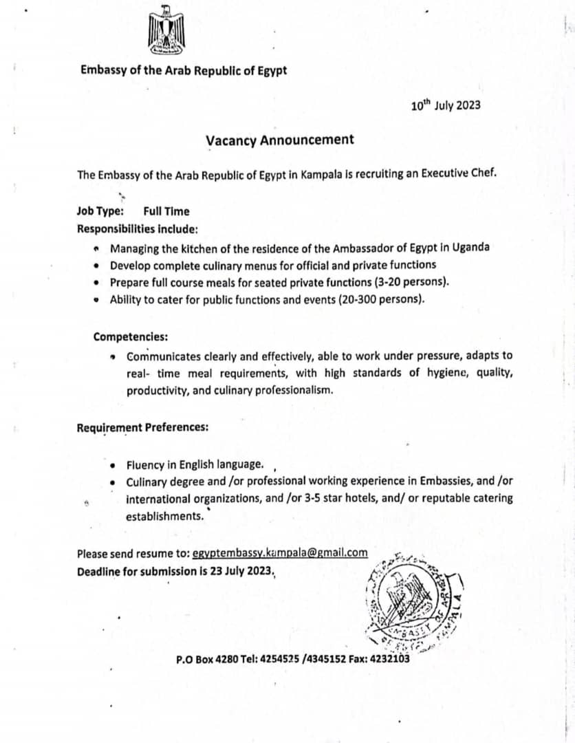 Egyptian Embassy in Uganda tweet media