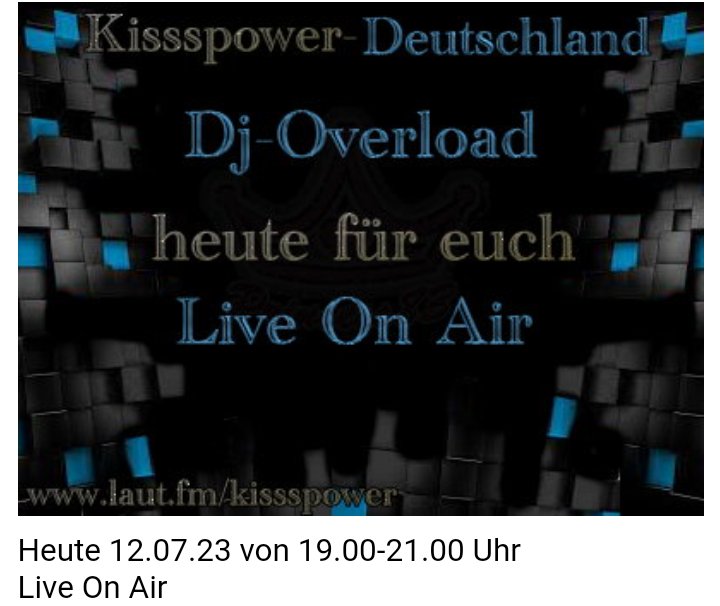 spin.de/chat/open?name… <--— hier geht es zu uns in den Gruppenraum
laut.fm/kissspower <-----hier geht es zum Player
kissspower-deutschland.de/start.php <--— hier geht es zu unserer HP