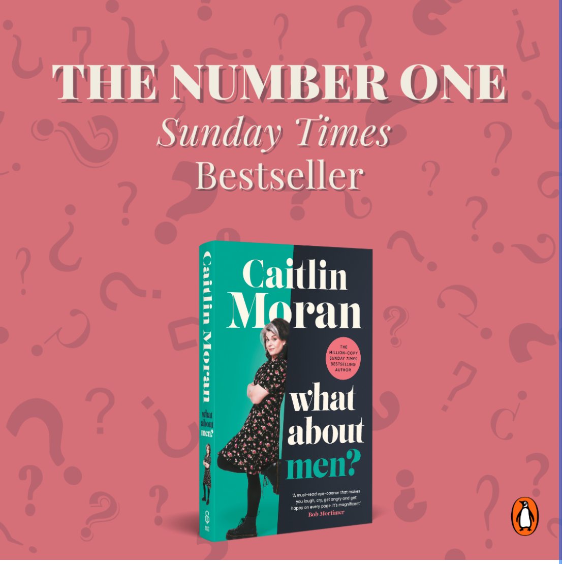 Ahhhh, man, can't deny: I cried when I heard. "What About Men?" has gone straight in at Number One. THANK YOU THANK YOU THANK YOU if you bought it! I find it utterly bizarre it's been so controversial on social media - whilst in real life, the mums, dads &amp; teachers at my gigs
