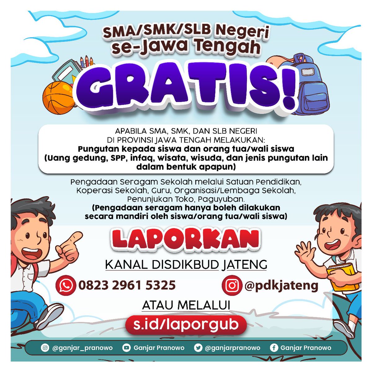 ganjarpranowo's tweet photo. Kami selalu menindak tegas setiap pungutan liar, namun ini harus diiringi sinergi semua pihak. Kita semua harus memerangi pungli dengan keras, tdk lagi sebatas teguran dan imbauan saja. Jaga komitmen dan pegang erat integritas dimanapun berada! https://t.co/CVvBXL6wKx