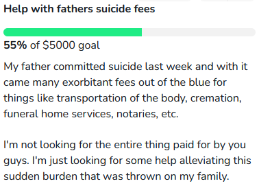 SirMeowMusic's tweet photo. My father committed suicide last week and with it came many exorbitant fees out of the blue for things like cremation, funeral services, etc.  

I'm not looking for the entire thing paid for by you guys. I'm just looking for some help. Thanks, guys 💜

https://t.co/wj4kpMUIaG https://t.co/CKCzuLpq0e