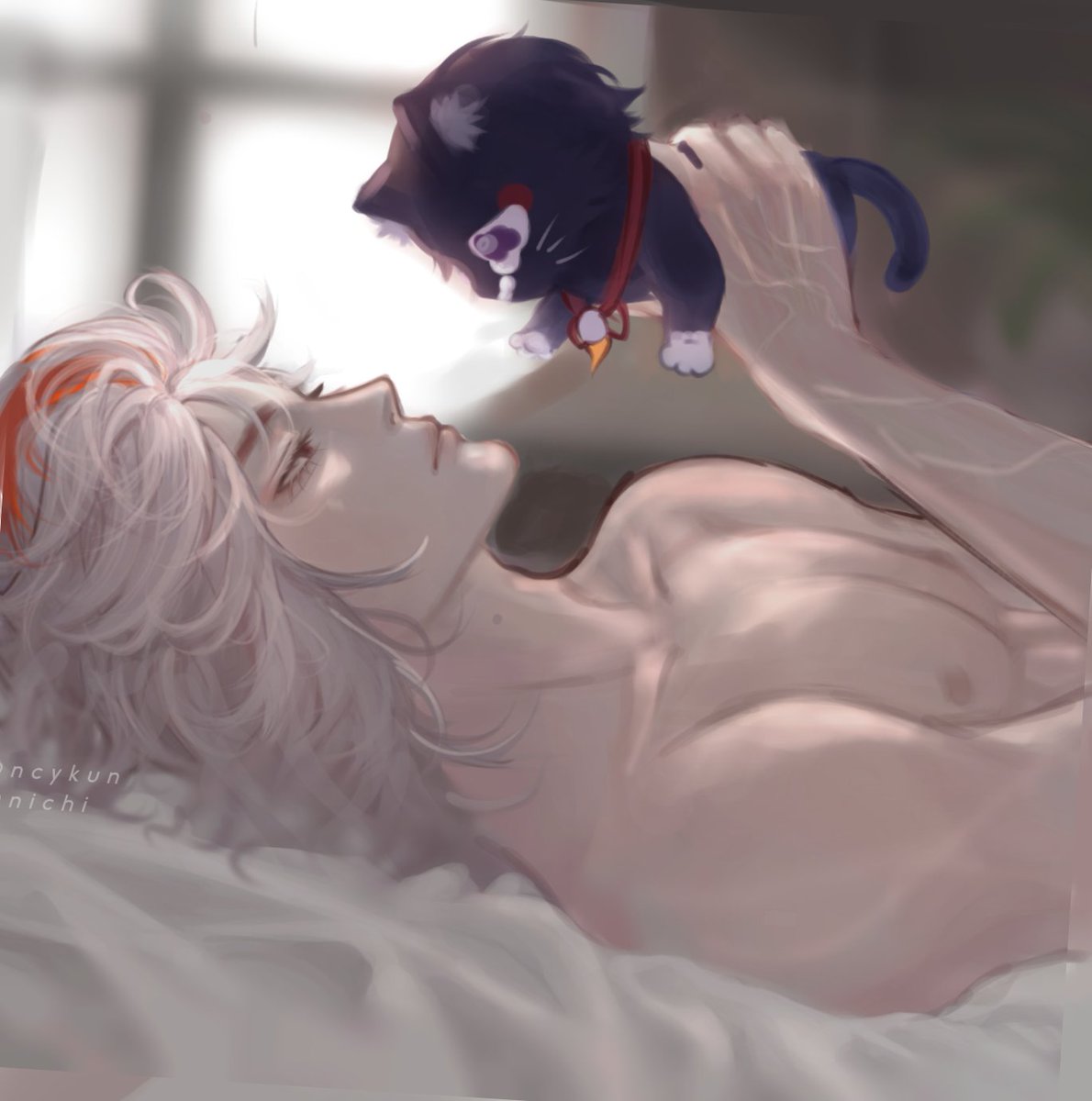 Kazuha teasing scarakitty

 #kazuscara