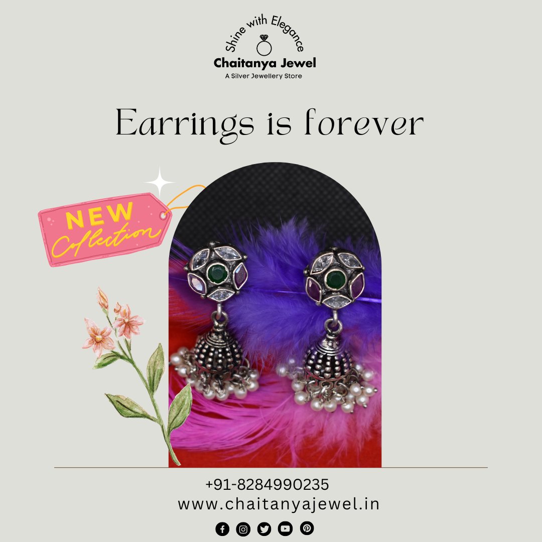 Earring Will Make You Feel Better. #chatanyajeweller

- Handcrafted
- Oxidised Silver
Well stamped with 92.5

Shop online at chaitanyajewel.in or call us at 8284990235

#oxidisedsilver #jaipurjewellery #puresilver #necklace #earrings #stonenecklace #chaitanyajewellery