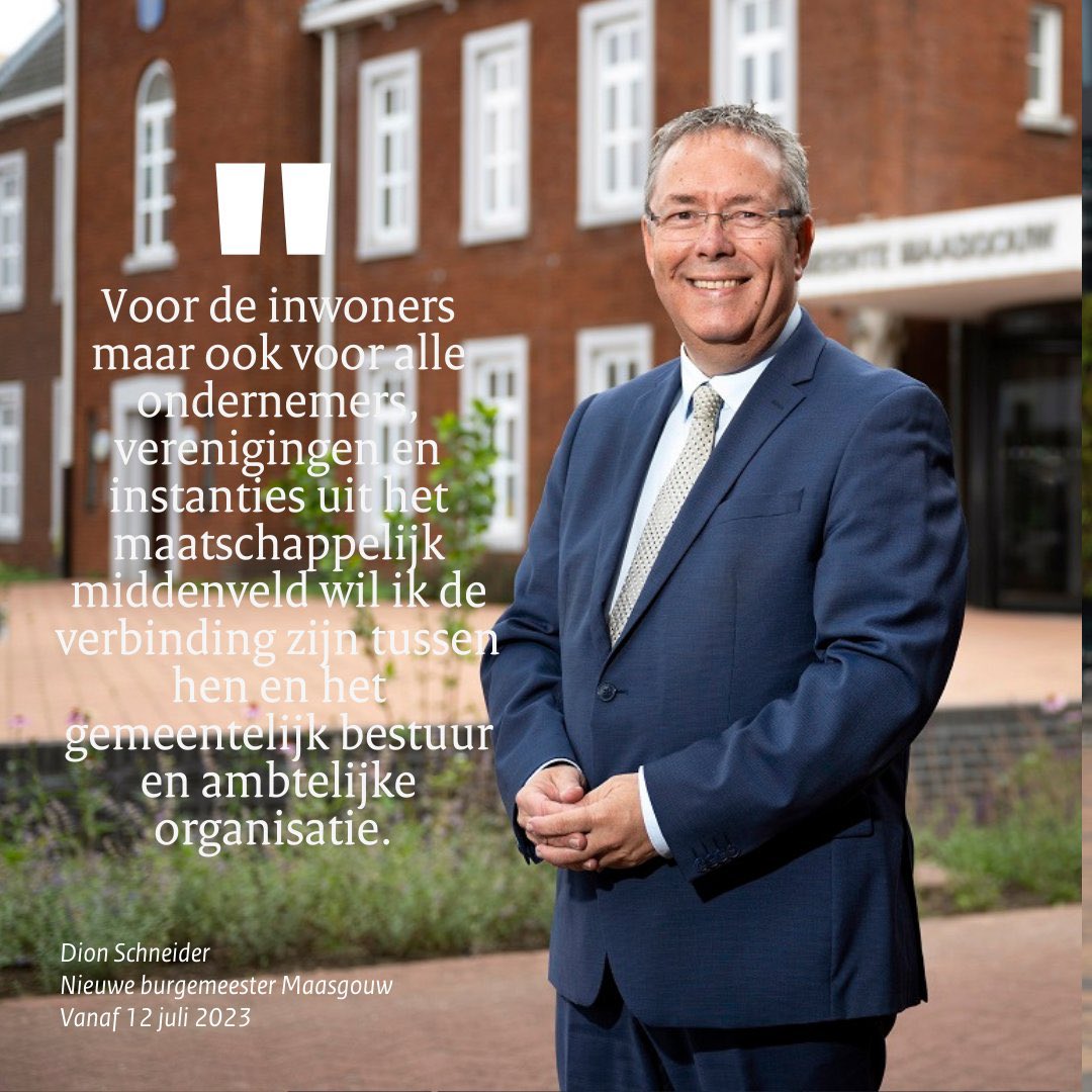 Vandaag start <a href="/dionschneider/">Dion Schneider</a> als burgemeester van de <a href="/Gem_Maasgouw/">Gemeente Maasgouw</a> Namens bestuur, fractie en leden van de VVD Kerkrade wensen we Dion heel veel succes!