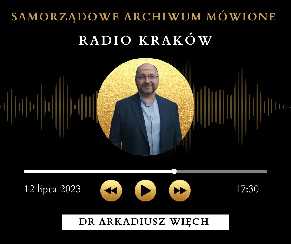 Dzisiaj o 1️⃣7️⃣:3️⃣0️⃣ warto włączyć <a href="/RadioKrakow/">Radio Kraków</a> i posłuchać audycji z udziałem dr. Arkadiusza Więcha z <a href="/IHistoriiUJ/">InstytutHistoriiUJ</a> o Samorządowym Archiwum Mówionym - naszym projekcie z zakresu archiwistyki realizowanym wspólnie ze Związkiem Powiatów Polskich 🥰