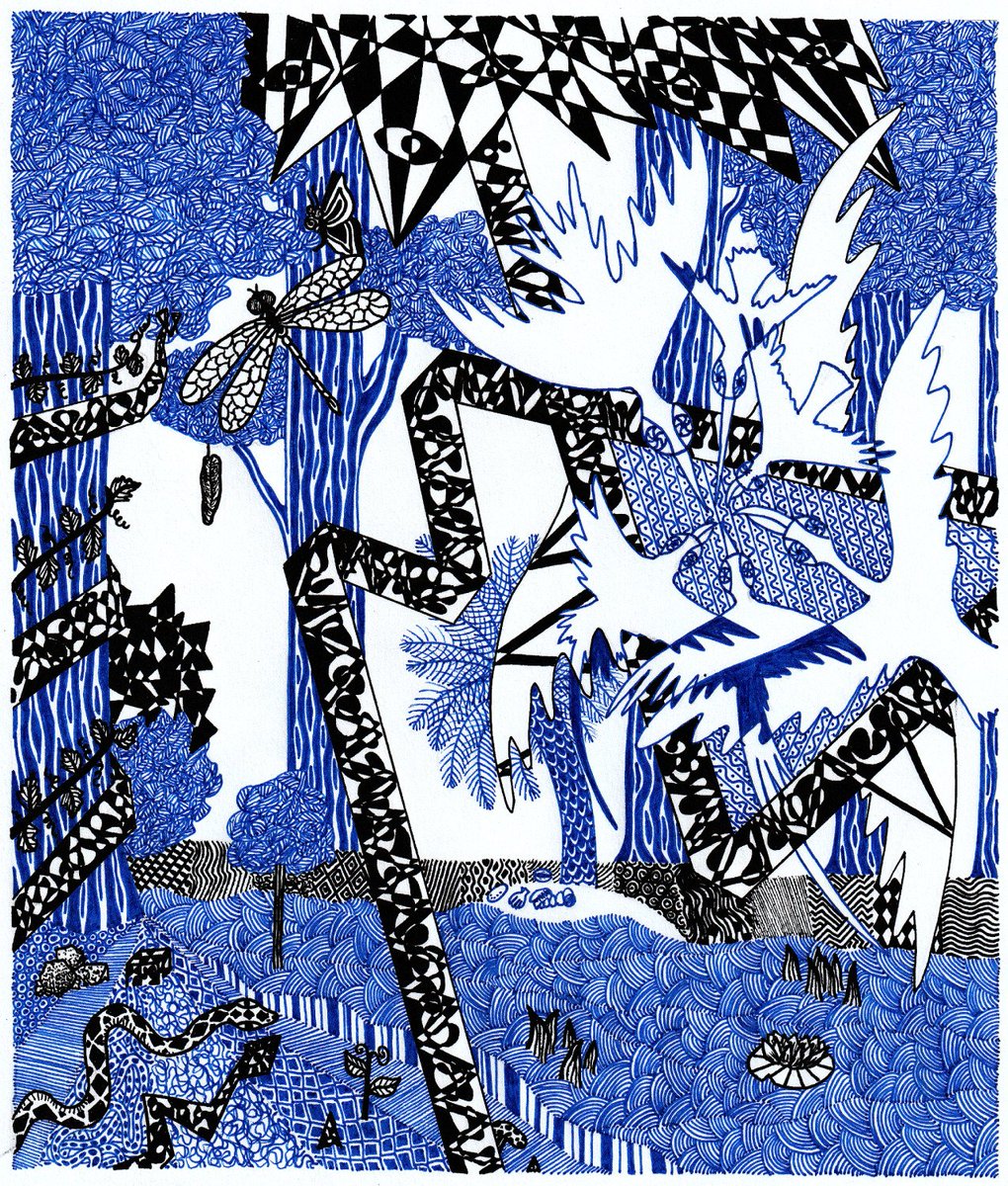 brungaderie's tweet photo. It's #PortfolioDay today!
I'm a Portuguese appreciator of tiny intricate things I mostly work with ink pens and acrylics. Until not that long ago I only did it for myself but I've since been published in a few litmags and there's more on the way! https://t.co/lYIdja12KZ