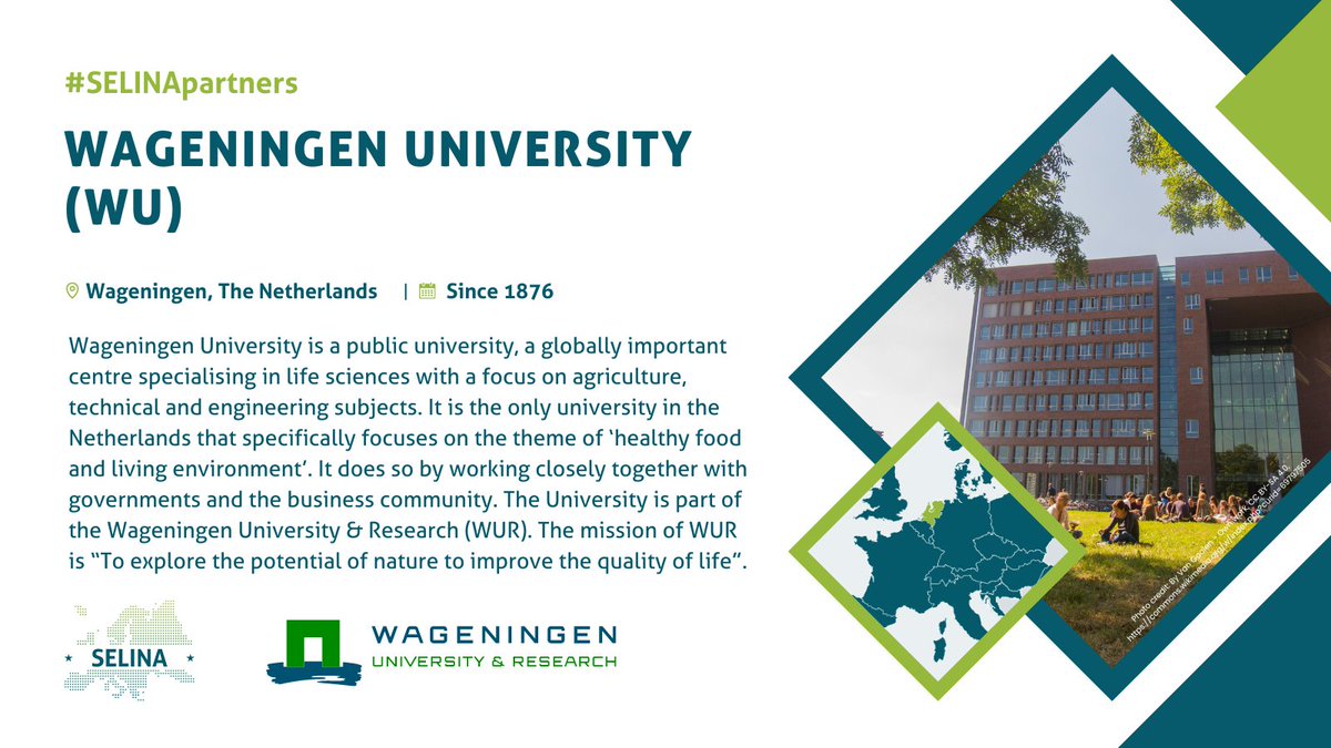 SELINAHorizonEU's tweet photo. ๐ง Which of the #SELINApartners is the only #university in the ๐ณ๐ฑ that specifically focuses on #healthyfood and #livingenvironment?
๐ It's Wageningen University (@WUR), working closely together with governments and the business community. ๐
๐https://t.co/08npBfwykW https://t.co/thjHbnmqaF