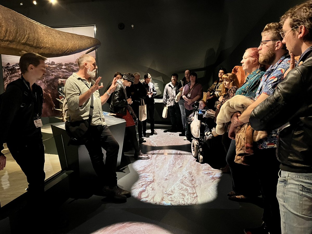 Australasian Palaeontologists (@australasianpa1) on Twitter photo Our <a href="/wamuseum/">Western Australian Museum</a> #BoolaBardip tours were a hit this afternoon!
Ross Chadwick (WAM Anthropology), <a href="/Heidi_the_geo/">Heidi Allen</a> and <a href="/implexidens/">Steve Salisbury</a> were superb subject experts across gallery spaces!
#PDU3 #AusPalaeo Our <a href="/wamuseum/">Western Australian Museum</a> #BoolaBardip tours were a hit this afternoon!
Ross Chadwick (WAM Anthropology), <a href="/Heidi_the_geo/">Heidi Allen</a> and <a href="/implexidens/">Steve Salisbury</a> were superb subject experts across gallery spaces!
#PDU3 #AusPalaeo