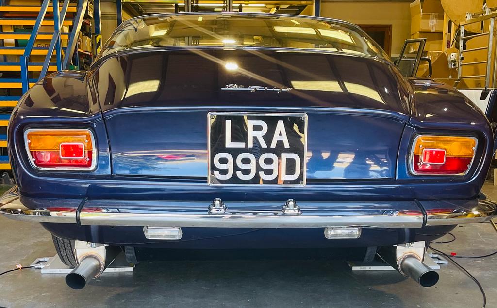 A rare classic car in the workshop this week, the car sat higher on one side so the customer wanted to weigh the axles, to determine if there was an issue with the springs. We used our VWAP2 pads connected to a weight indicator, offering fast, reliable, and accurate axle weighing