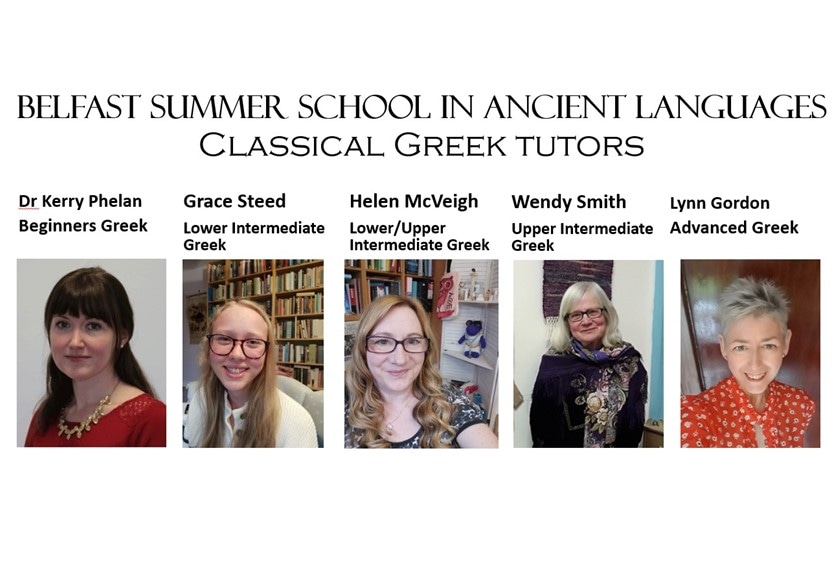 Meet the Classical Greek tutors!

Kerry, Grace, Lynn and I can't wait to begin the in-person week on Monday 😃
Limited places available in-person and online. helenmcveigh.co.uk/product/belfas…

#ClassicsTwitter #ancmedtwitter #ancientgreek #ClassicalGreek #Greek #ancientlanguages
