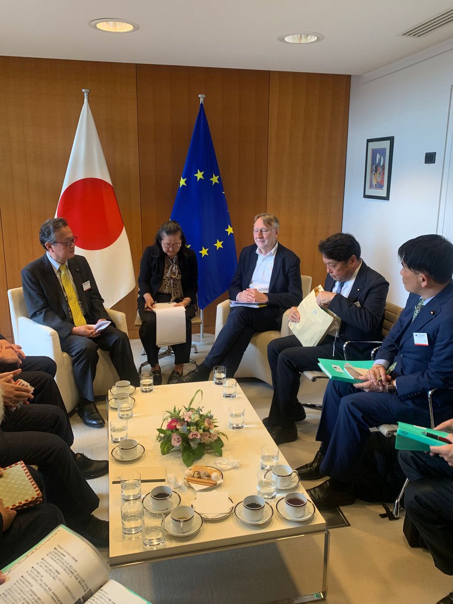 Engaged in a productive discussion on our trade relations with our Japanese partners. Delighted to see  the ratification of <a href="/ILO/">International Labour Organization</a> Convention No. 105 on #forcedlabor. Next step: Excitedly awaiting ratification of <a href="/ILO/">International Labour Organization</a> Convention No. 111 on #discrimination. #WorkersRights #Japan