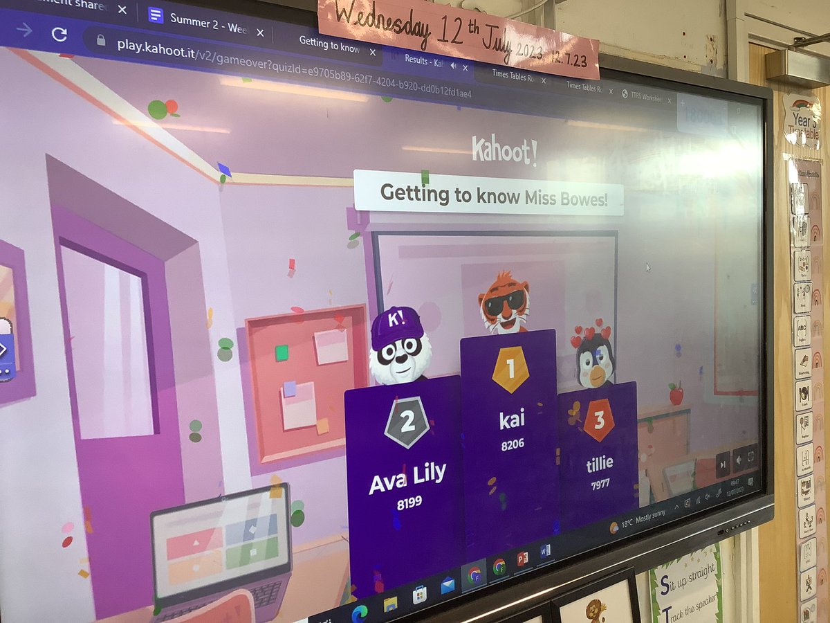 StHelensyear3's tweet photo. Year 5 are loving their transition day activities! They started with a Kahoot quiz all about Miss Bowes before completing a co-ordinates activity to share their favourite things! @PrincipalSTH @STHAssistantHT @SouthamMr https://t.co/kFFRJ5lgAU