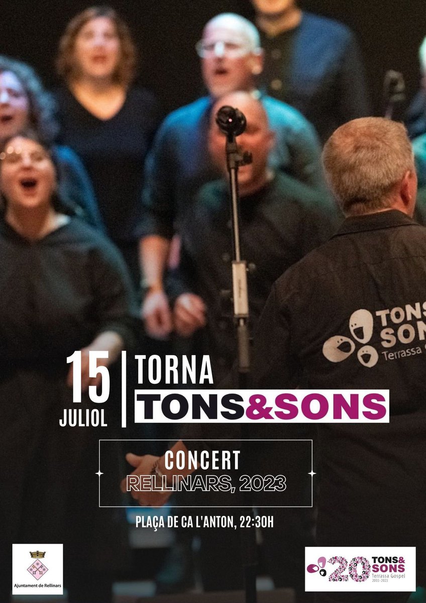 Un any més, i ja en van 20 ! Dissabte vinent dia 15 tornem a Rellinars. Serà com sempre, a les 22:30 <a href="/AjRellinars/">AjRellinars</a>