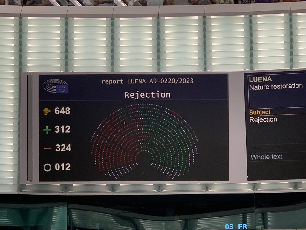 BREAKING — Nature restoration law back on the table ! 

Let’s now negotiate with the Council to make it as effective as possible !