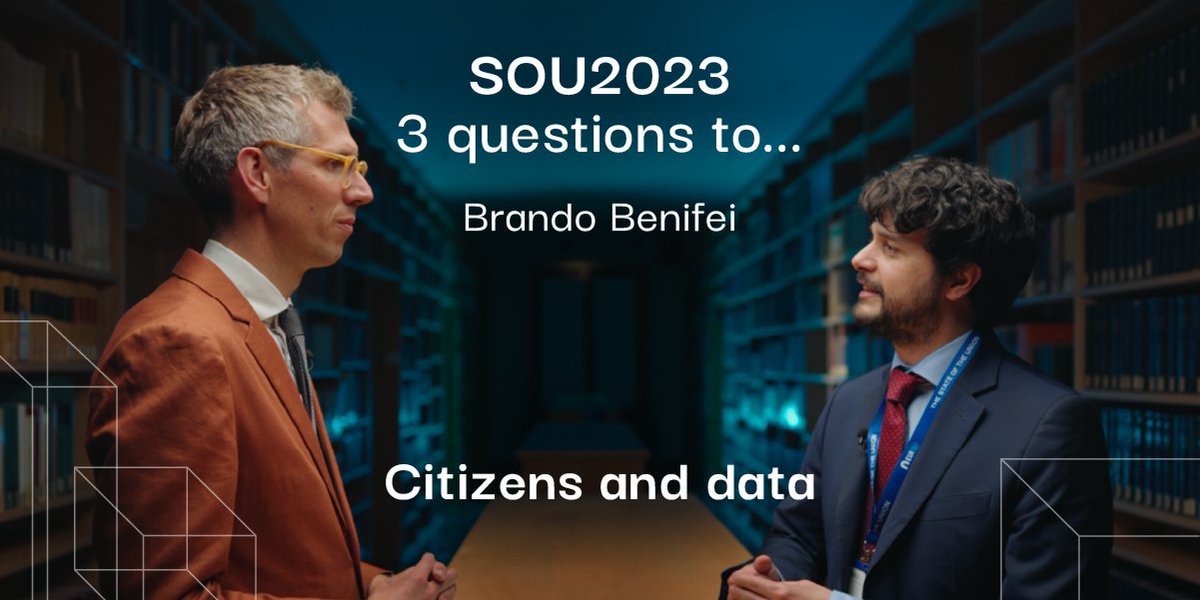 EUI_EU's tweet photo. "[Citizens] need institutions to be able to say that we are tapping into the opportunities and we are protecting people from the dangers." 

📺 Watch the 🆕 "#SOU23 - 3 questions to" episode with Brando Benifei @Europarl_EN ⤵️ 
https://t.co/Fl4gzqxc0D

@EUISoU #AI #DataBias https://t.co/m3gXqe8POD