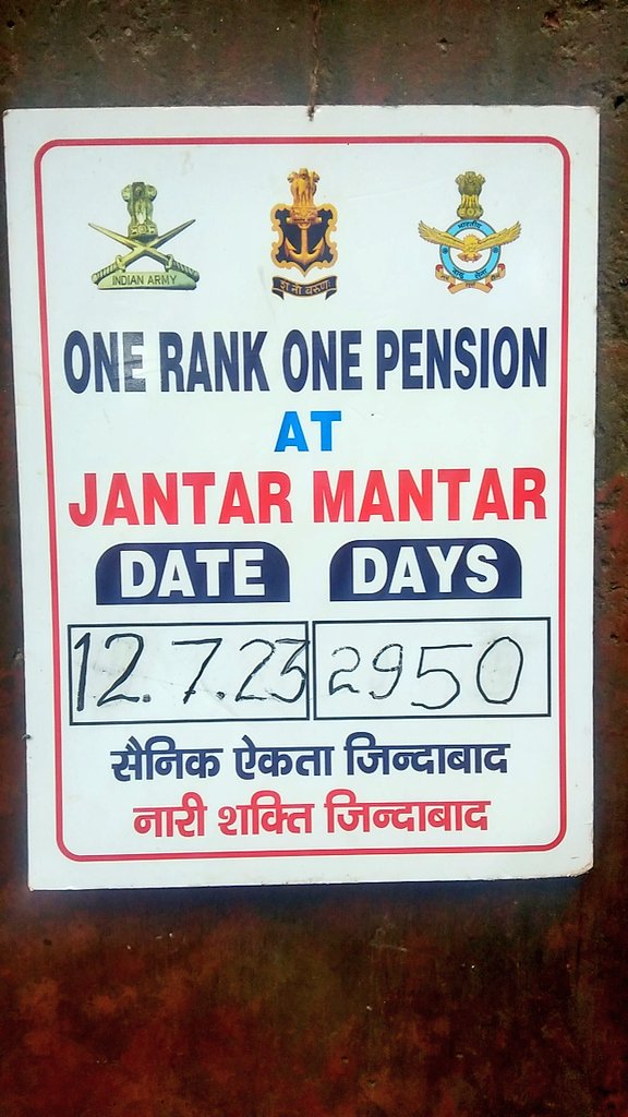Mission One Rank One Pension tweet media