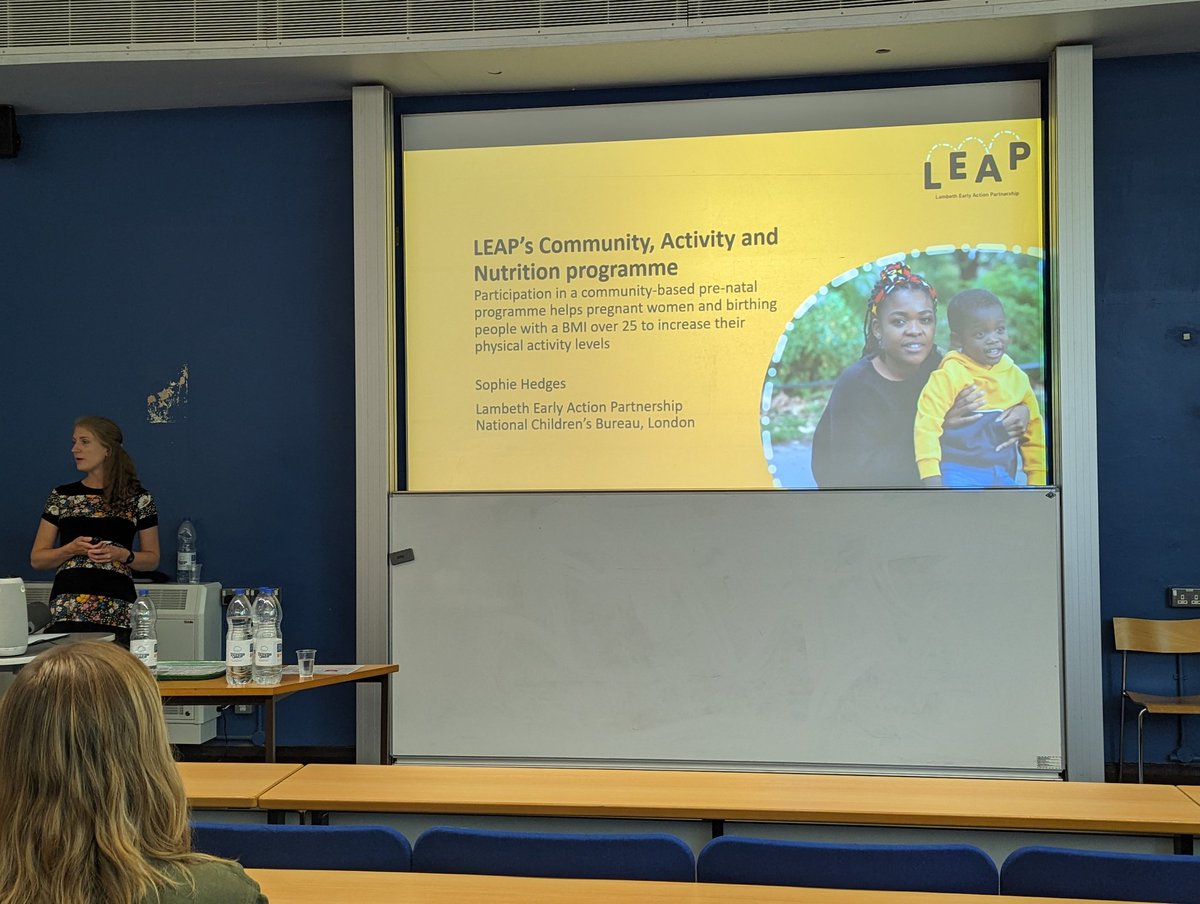 BBainham's tweet photo. Day 2 of #HACA2023

The morning has started strong  with a talk by Sophie from the National Children's Bureau. Talking about effects of increasing physical activity pre-natal for pregnant women and birthing people with a BMI >= 25. Fantastic work and amazing to see the impacts! https://t.co/WV3mnuIZPG