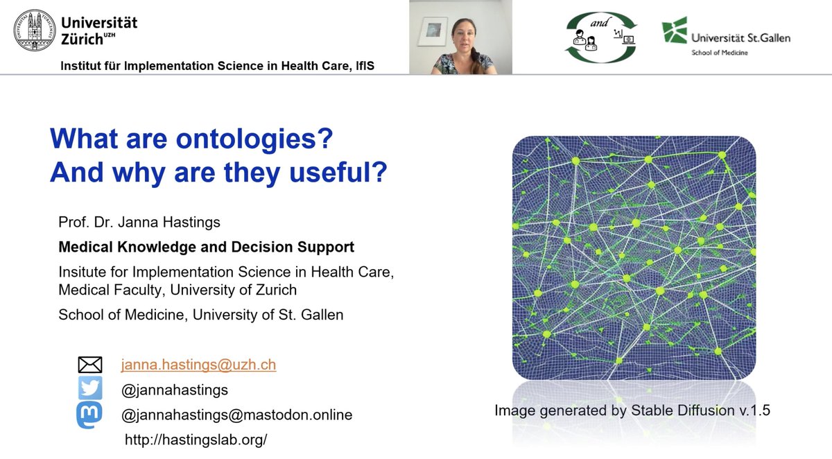 💡Explore the first 7 modules of the BCIO training programme

Module1⃣: What are ontologies and why are they useful? <a href="/JannaHastings/">Janna Hastings 🏳️‍🌈</a> explains what ontologies are and how they are used in science

🎞️Video: youtube.com/watch?v=ojAtCc…

📖Resources &amp; Quiz: drive.google.com/drive/folders/…
