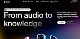 MarkDual1's tweet photo. Gladia è uno strumento basato sull'intelligenza artificiale che offre  trascrizione audio, traduzione e add-on per l'intelligenza audio  utilizzando un'unica API. 
https://t.co/ZW6Hjhawfk https://t.co/WH7ypmz14A