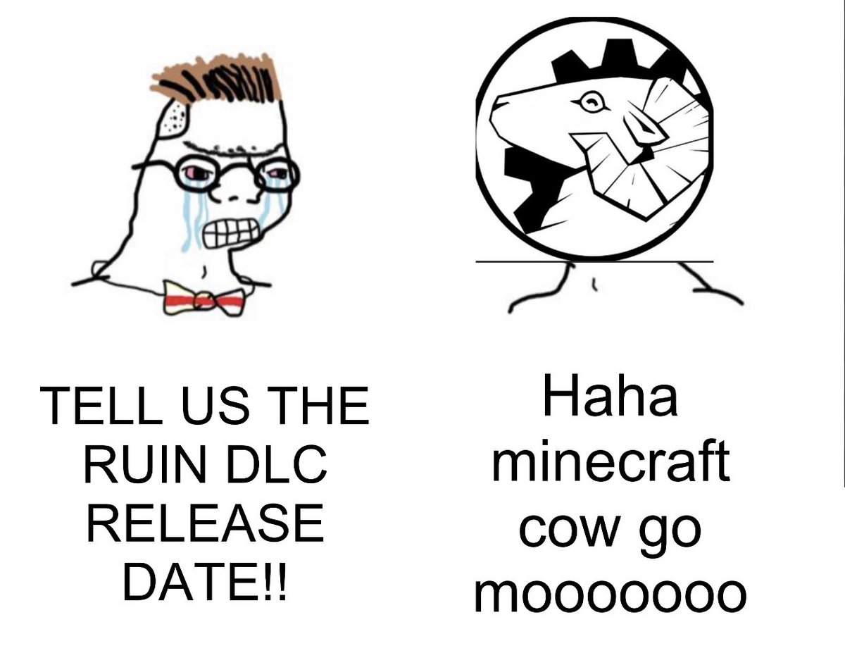 Memer_7777's tweet photo. @SteelWoolStudio Lol. What if Ruin DLC just releases randomly during July? Regardless, looking forward to Ruin! https://t.co/EK4LSC6Qm1