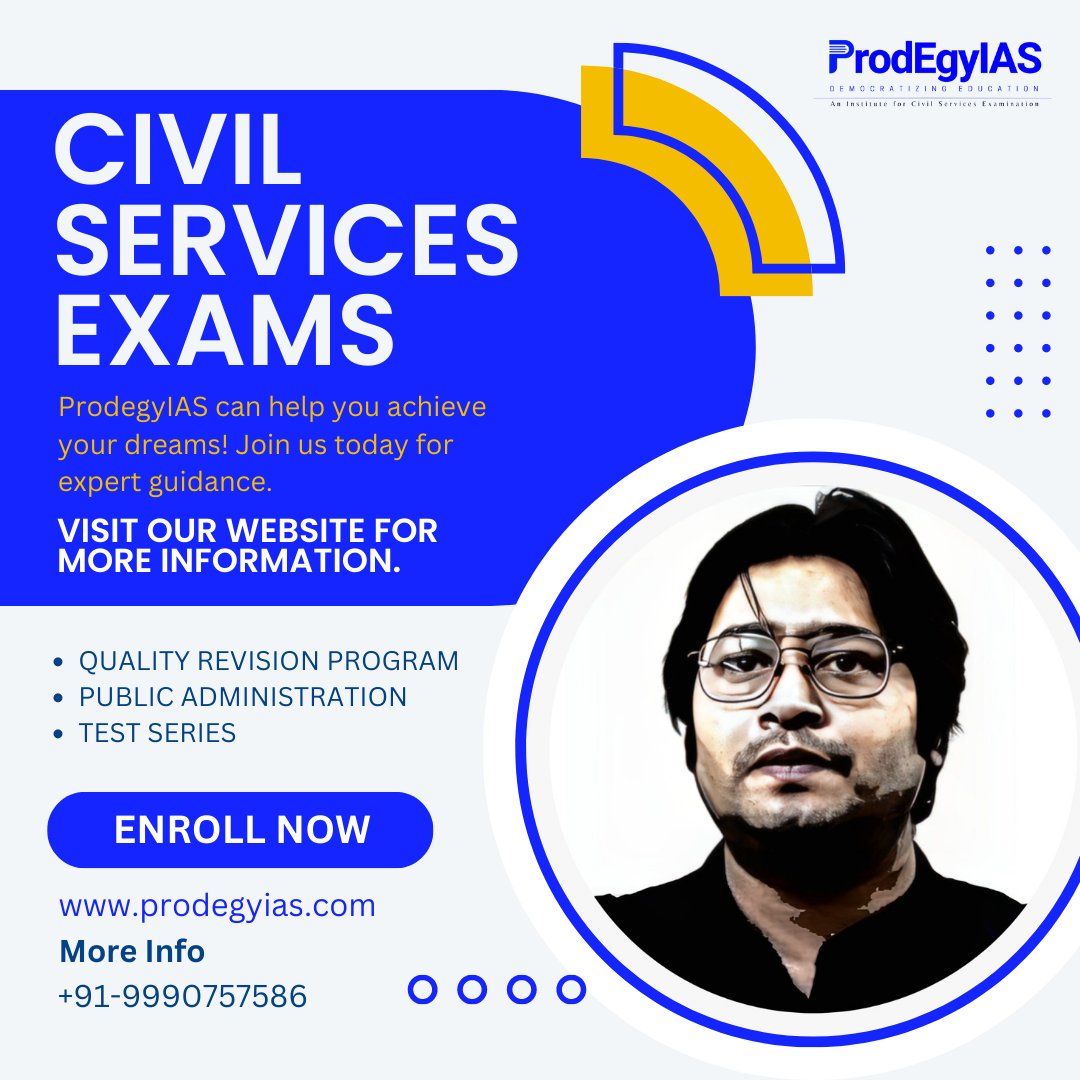 🌟 Want to crack the Civil Services Exams? #ProdegyIAS can be your key to success! 🗝️ With our expert guidance and top-notch study materials, you'll be well-equipped to face the challenges. Start your journey towards a bright future today! 💫 #CivilServicesExams #SuccessAhead