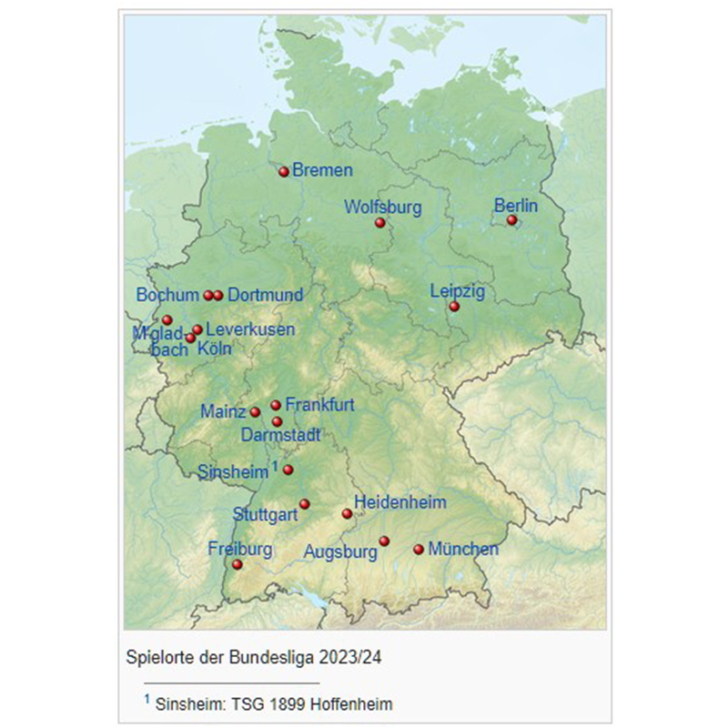 The 2023-24 Bundesliga Map