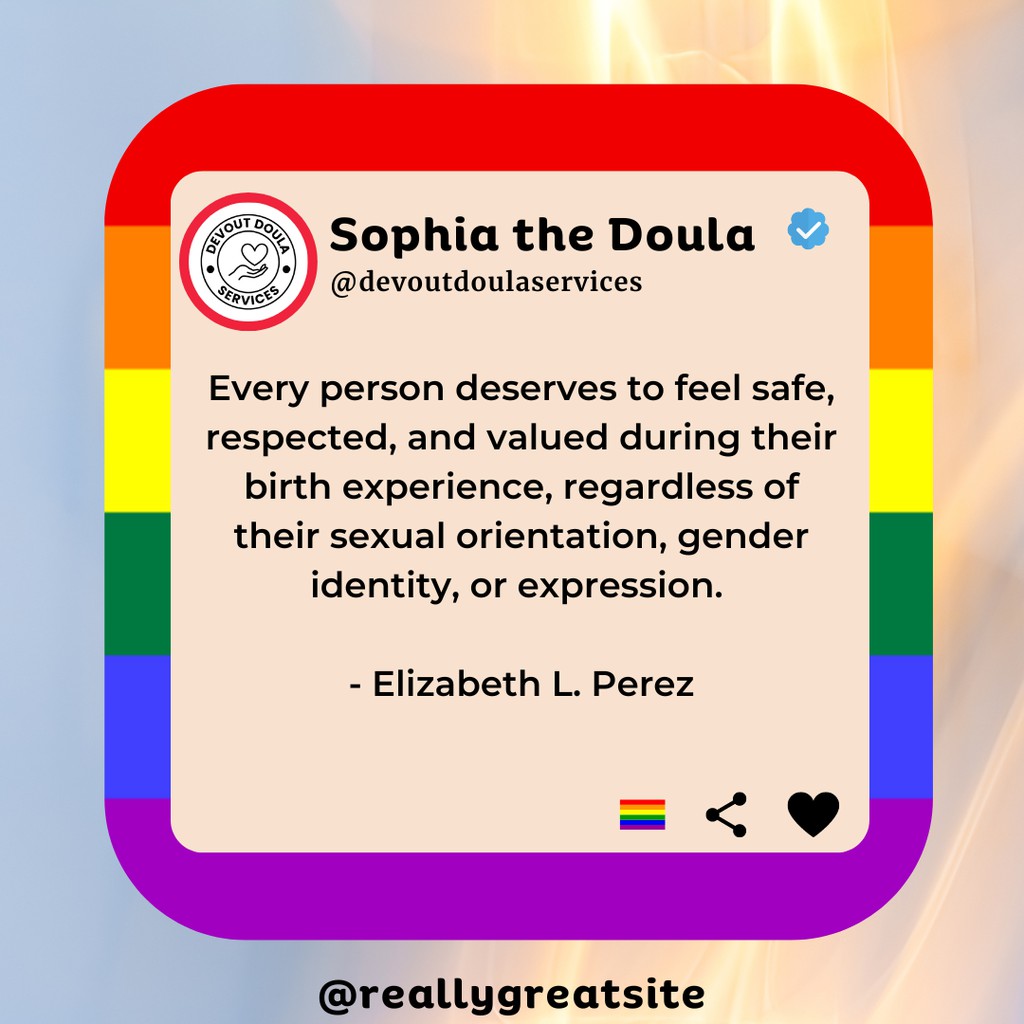 devoutdoula's tweet photo. Doulas play an essential role in supporting queer families in a society that often dismisses and invalidates their experiences. Their empathetic care can make all the difference.

Read more 👉 https://t.co/JXRQgTPPe2

#BirthWithoutBias #RainbowFamilies #BirthingWithPride https://t.co/xondB5jSq2