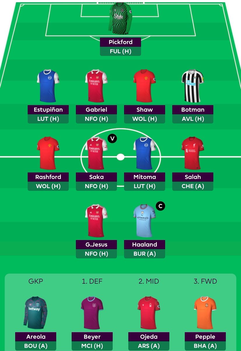 Really like the look of my latest draft 😍

#FPL