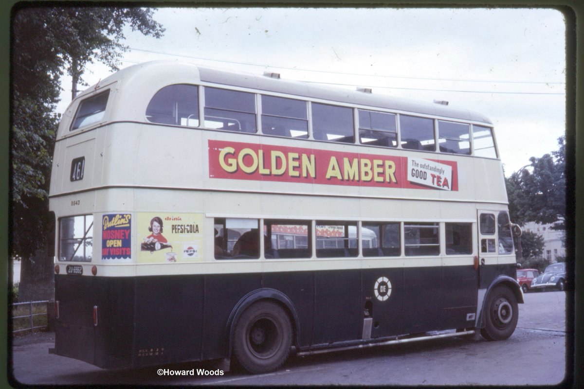 Donnybrook's R643 in Dun Laoghaire. 1960s. ©Howard Woods Collection. @dublinbusnews @DunLaoghaireTn #R643 #db46A @OldDublinTown @FMLocalHistory @PhotosOfDublin