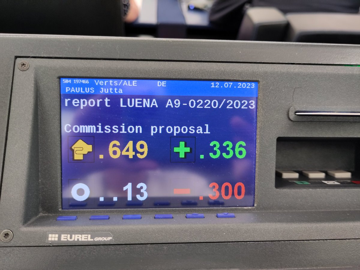 Jutta Paulus (@juttapaulusrlp) on Twitter photo 🔴 BREAKING
🇪🇺 EU-Parlament beschließt Gesetz zur Rettung der Natur! #NatureRestorationLaw
🟢 Niederlage für 🇪🇺-Unions-Chef <a href="/ManfredWeber/">Manfred Weber</a>! Green Deal lebt weiter!
🟢 EU steht zum Artenschutzabkommen!
🟢 Mehr Schutz vor Dürren, Bränden & Flutkatastrophen!
#RestoreNature beginnt! 🔴 BREAKING
🇪🇺 EU-Parlament beschließt Gesetz zur Rettung der Natur! #NatureRestorationLaw
🟢 Niederlage für 🇪🇺-Unions-Chef <a href="/ManfredWeber/">Manfred Weber</a>! Green Deal lebt weiter!
🟢 EU steht zum Artenschutzabkommen!
🟢 Mehr Schutz vor Dürren, Bränden & Flutkatastrophen!
#RestoreNature beginnt!