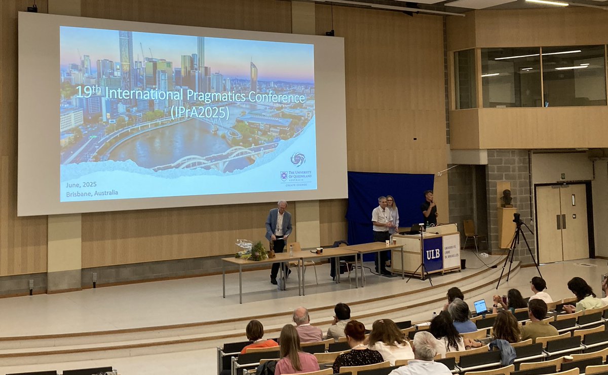 CarstenLevisen's tweet image. And the winner is … BRISBANE!
The next IPrA, the 19th, IPrA 2025 will be held at UQ, Saint Lucia #IPR2023 👀👀🇦🇺👀👀 #pragmatics