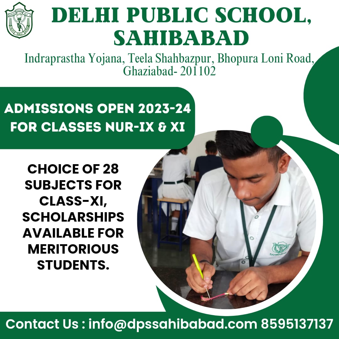 tsusghaziabad's tweet image. Admissions open for Class Nursery to IX &amp;amp; XI. Choice of 28 subjects for Class XI. Scholarship available for meritorious students.

#admissionsopen #classnursery #classIX #classXI #dpssahibabad #bestschool #sahibabad #ghaziabad #topschool #cbseaffiliated