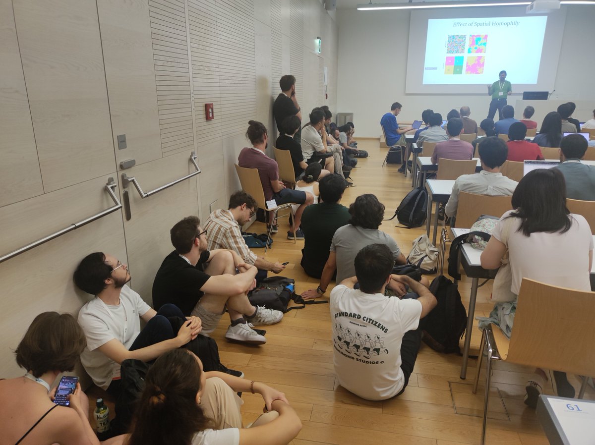 People desperately laying on the floor to be able to attend <a href="/OnkarSadekar/">Onkar Sadekar</a> 's talk on game competition and selection
