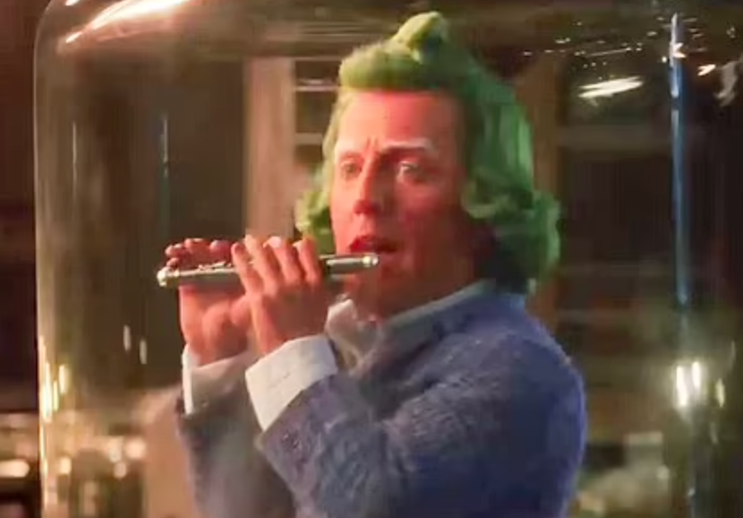 caitlinmoran's tweet photo. I am so unbelievably ready for Hugh Grant as an Oompa Loompa https://t.co/EuRMh9M8gu