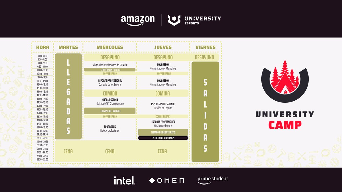 TechFabLabCV's tweet photo. Arranca en #DistritoDigitalCV la tercera edición del UNIVERSITY Camp🙌🏼 
Durante 2 días, más de 45 estudiantes de distintas universidades españolas recibirán formación sobre #esports, y descubrirán cómo funciona el sector y las distintas salidas laborales que ofrece 🎮
#UCAMP2023 https://t.co/PPGtcA49cX