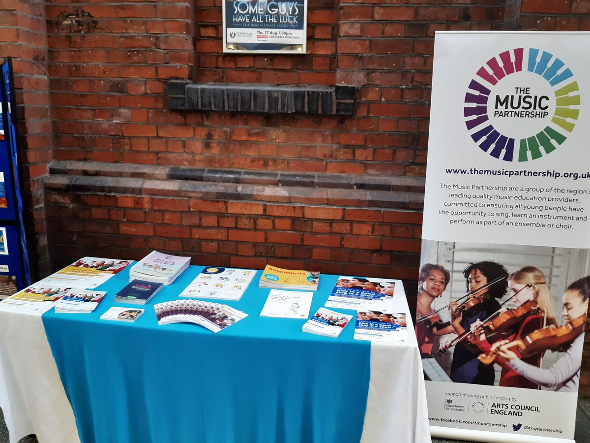 Look out for us at the @RegandVic today. We are at @the_halle concert at the @CL_Trust launch of the #CandAatCLT 🎶 Come and talk to us about Instrumental Lessons and Ensembles in the foyer 🎹 @SoTCityCouncil @StokeLearning @tmpartnership @StokeCreates @StokeCEP @stokeculture