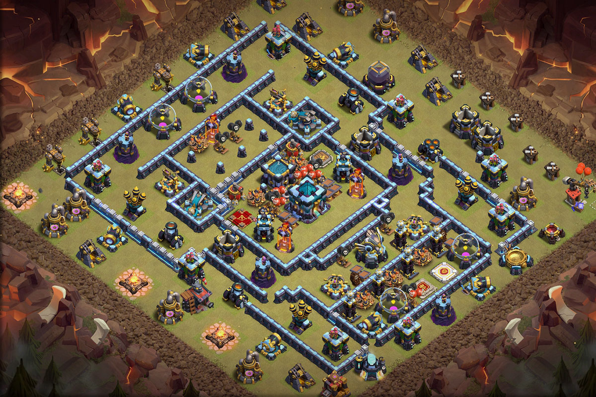 clashcodes1's tweet image. ⚔️⚔️⚔️ Insane TH13 War Base designed by Pro Player 💪 It&apos;s built to be super tough making it nearly impossible for enemies to score 2-stars. Win Clan Wars effortlessly and secure victory!  #ClashOfClans #TH13WarBase #COCBase @clashcodes1 
Base Details:
clashcodes.com/unbeatable-th1…