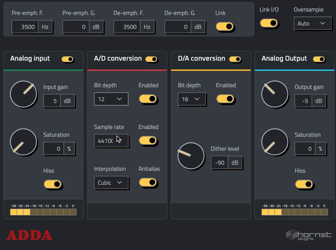 Hornetplugins's tweet photo. The new HoRNet ADDA
The sound of vintage digital gear
Jump into the sound of early digital gear with HoRNet ADDA a plugin designed to emulate the analog to digital and digital to analog conversion process of the early digital gear. #hornetplugins #audio
https://t.co/18kJh7FV95 https://t.co/sjLp8Hc5TX