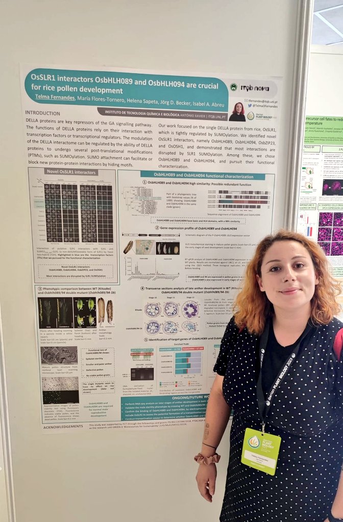 Happy to share my PhD work <a href="/IberianPB2023/">Iberian Plant Biology</a>! If you are interested in DELLA proteins and their interactors pay me a visit. 🌱