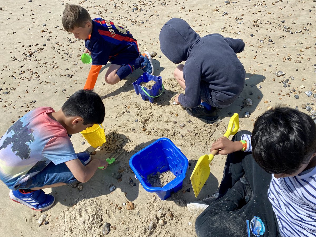 We’re here and busy having fun on the beach!