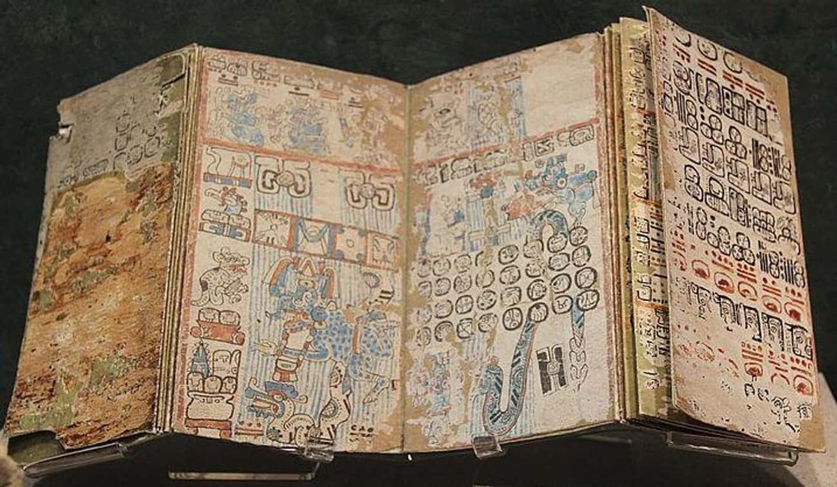 Sacred books of the #Maya, a people native to the #YucatanPeninsula, were burned by Spanish Roman Catholic bishop Diego de Landa OTD in 1562. The Mayan indigenous language & religion had been deemed heretical by the #Inquisition. The loss to the historical record is incalcuable.