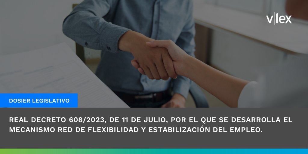El BOE de 12 de julio publica el Real Decreto 608/2023 para el desarrollo del artículo 47.bis del texto refundido de la Ley del Estatuto de los #Trabajadores aprobado por el Real Decreto Legislativo 2/2015, de 23 de octubre.

Nuevo Dosier Legislativo ow.ly/vqtS50P9kl3