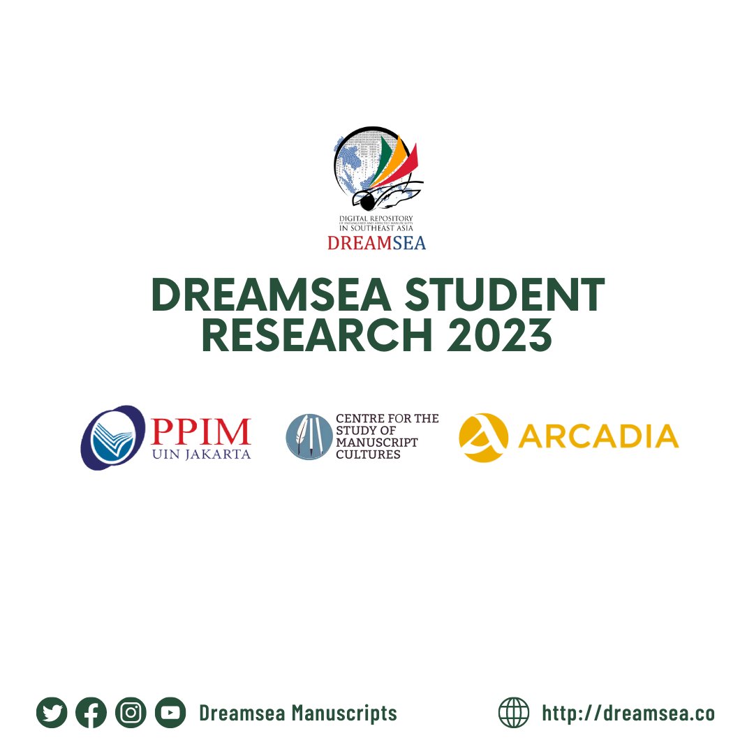 dreamsea_mss's tweet image. 📢 Announcement: 
The Dreamsea Student Research program committee has  carefully selected ten participants who have successfully passed the  selection process. 

Congratulations to all the selected participants! 

#DreamseaStudentResearch #ResearchProgram #SaveOurManuscripts