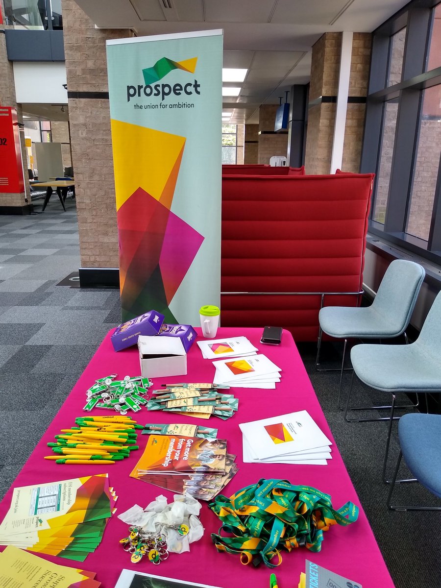 Prospect on site at National Grid Warwick. Come and see us in the Street til 2pm. We would love to hear your thoughts on pay progression for grades 1-8 ahead of our talks with the employer #joinprospect