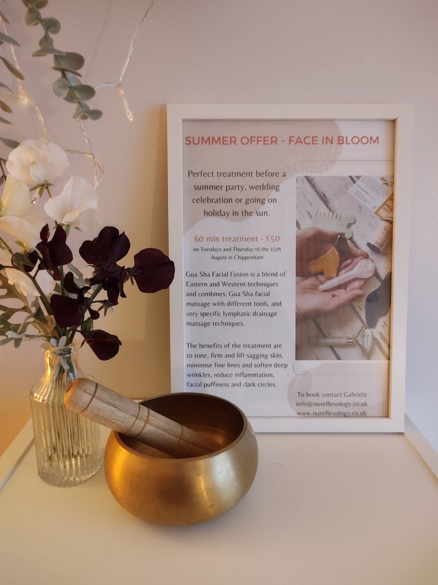 Summer offer - Face in bloom 

#Guasha #wiltshire