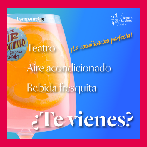 🌞⁣🥵En #Teatros Luchana, tenemos 𝗮𝗶𝗿𝗲 𝗮𝗰𝗼𝗻𝗱𝗶𝗰𝗶𝗼𝗻𝗮𝗱𝗼, 𝗯𝗮𝗿, ¡𝘆 𝗺𝘂𝗰𝗵𝗼 𝘁𝗲𝗮𝘁𝗿𝗼!⁣
⁣
¡Obtendrás un❤️‍🔥𝟱𝟬% 𝗲𝗻 𝘁𝘂 𝘀𝗲𝗴𝘂𝗻𝗱𝗮 𝗯𝗲𝗯𝗶𝗱𝗮❤️‍🔥 presentando tu #entrada!⁣
 ⁣
Tu mejor plan de #verano está en 𝗧𝗲𝗮𝘁𝗿𝗼𝘀 𝗟𝘂𝗰𝗵𝗮𝗻𝗮😎