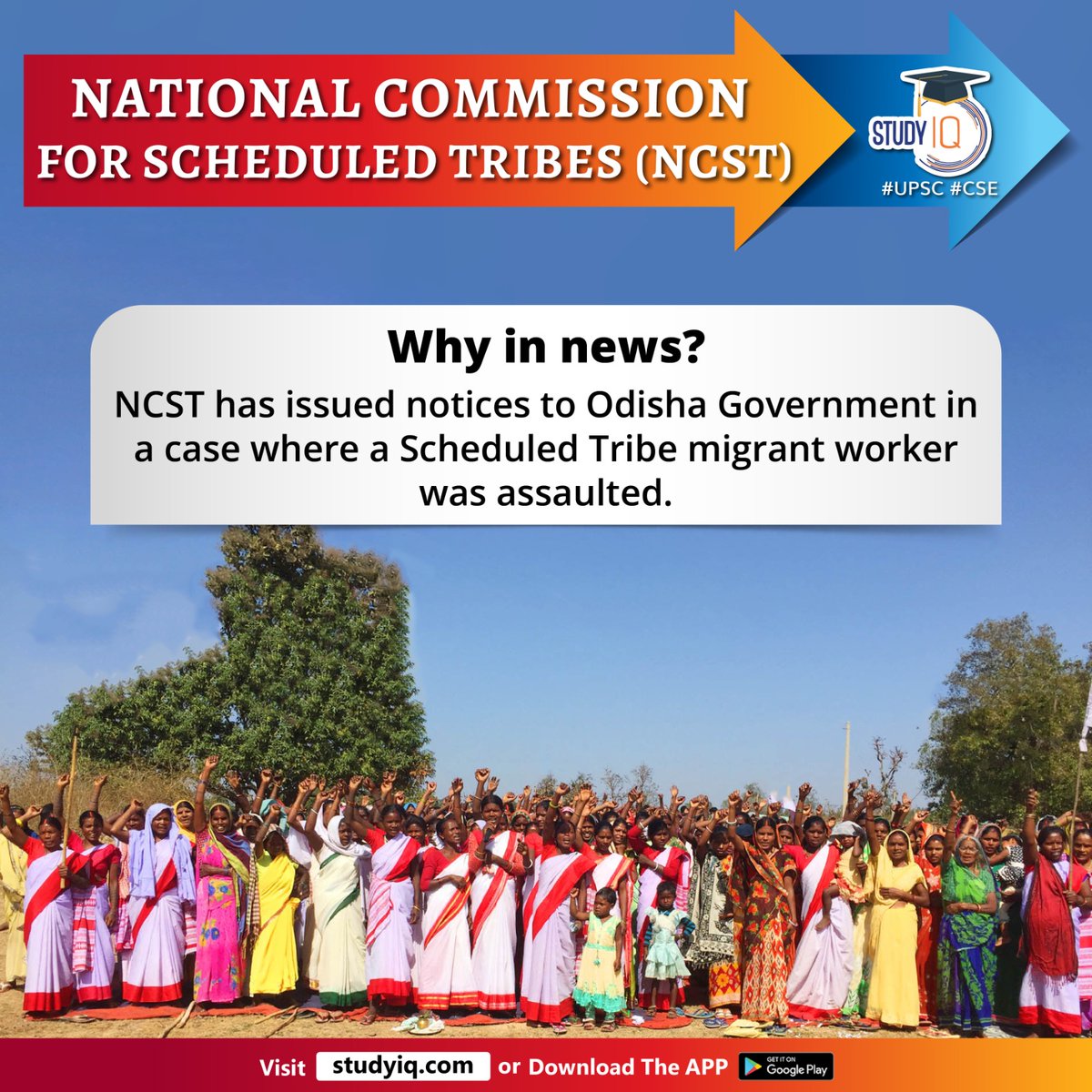 upsciq's tweet photo. National Commission for Scheduled Tribes (NCST)
#nationalcommissionforscheduledtribes #scheduledtribes #ncst #whyinnews #odisha #migrantworker #article338 #indianconstitution #unioncabinet #unioncabinetminister #st #constitutionofindia #powersofcivilcode #strights #upsc #cse https://t.co/qlXVtLQwLN