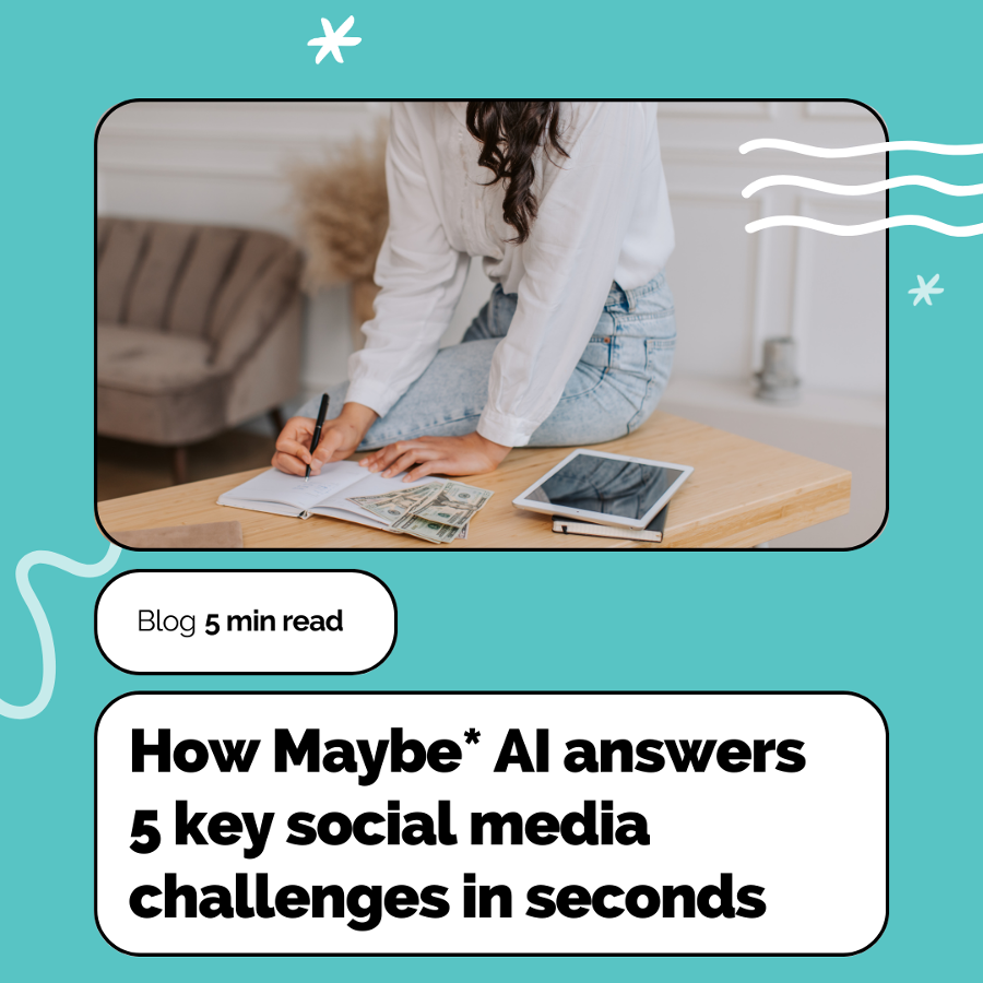 MaybeTech's tweet photo. ๐ Unlock social media success with Maybe* AI on #SocialMediaDay! ๐โจ Save time and achieve greater engagement with our AI-powered platform. Here's how Maybe* AI answers 5 key social media challenges:
https://t.co/vBwijHrUQY
#MaybeAI #AI #SocialMediaTools #SMM https://t.co/R5ZBRbPhQk